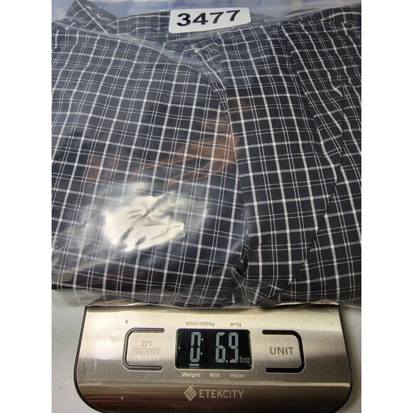 Ralph Lauren Plaid Black & White Long Sleeve Button Shirt - XL - Picture 8 of 8